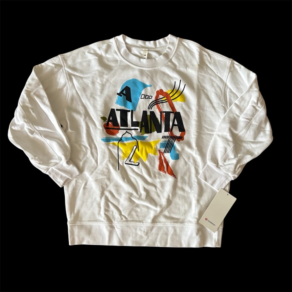 lululemon athletica White Atlanta Graphic Sweatshirt